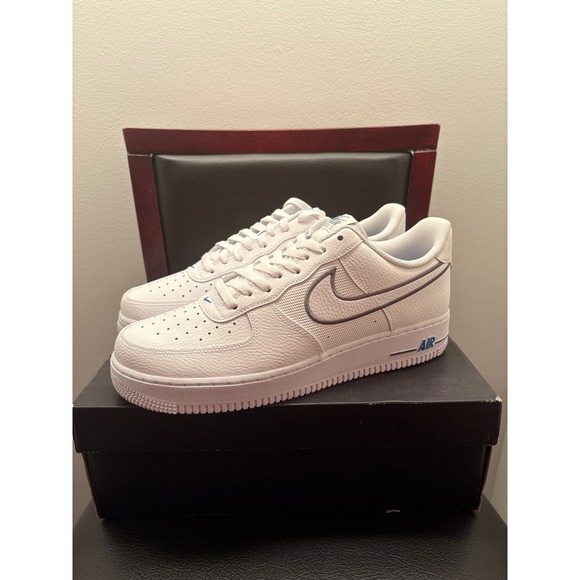 New Nike Air Force 1 07 White Cool Grey Mens Size 11.5 Shoes Sneakers - Picture 2 of 7